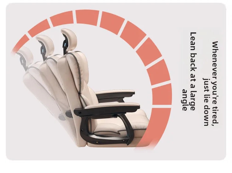 Firm Computer chair E-sports chair Home sedentary sofa Seat reclining swivel chair Study back chair