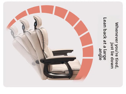 Firm Computer chair E-sports chair Home sedentary sofa Seat reclining swivel chair Study back chair