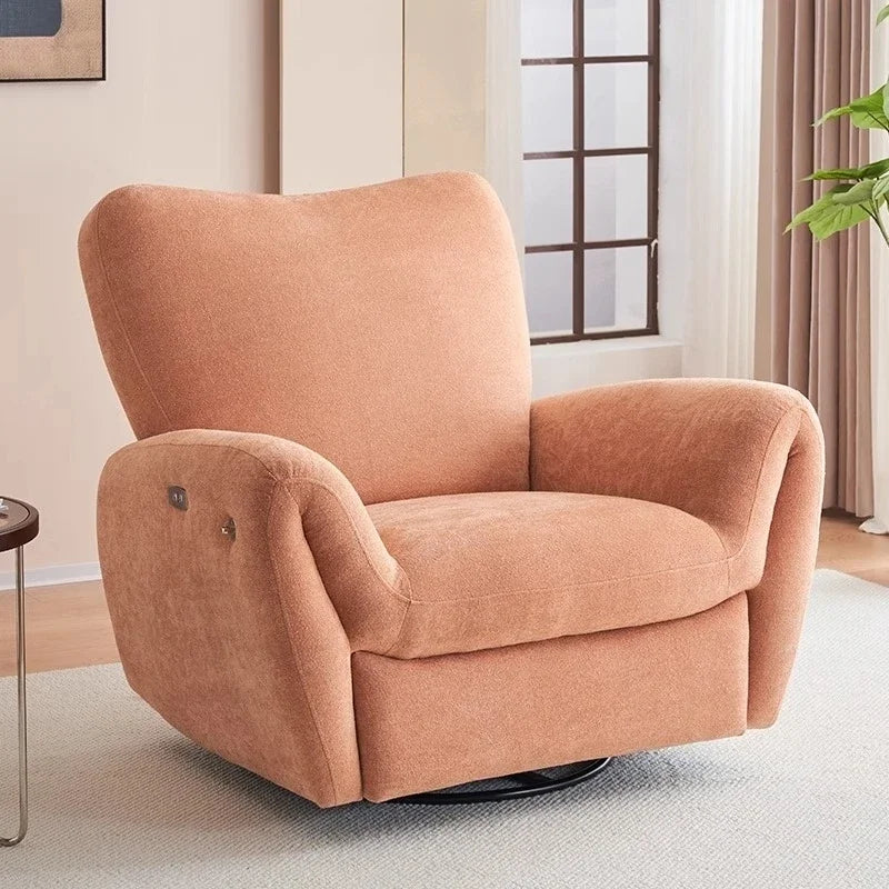 *lazy sofa Space reclining rocking chair Living room reclining and sleeping chenille leisure chair