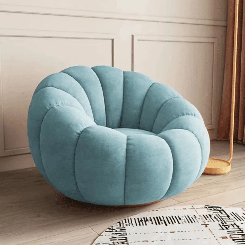 JC Lazy Pumpkin Sofa Sleepable and Reclining Lounge Chair Living Room Small Apartment Swivel Sofa Chair