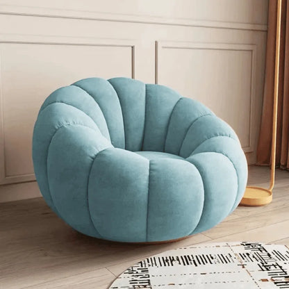 JC Lazy Pumpkin Sofa Sleepable and Reclining Lounge Chair Living Room Small Apartment Swivel Sofa Chair