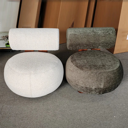 Nordic Design Casual Living Room Home Furniture Grey Wood Armchair Lobby Sofa Chair