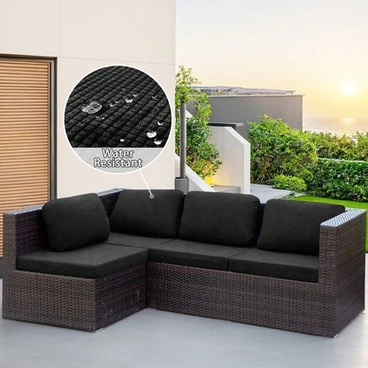 1pc Water-Reststant Polar Fleece Outdoor Sofas Covers, 230gsm Sofa Cushion Cover, Multiple Colors Available