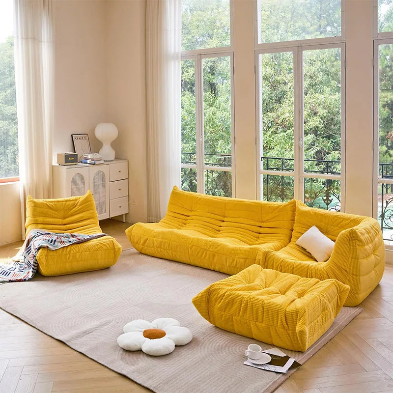 Custom caterpillar lazy sofa reclining sleeping bedroom balcony tatami Internet celebrity single sofa sofa