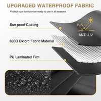 Patio Furniture Sets, 7-Piece Outdoor Patio Furniture with Thick Cushions, Wicker Outdoor Conversation Set Sectional Sofa