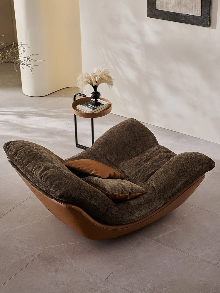 Nordic creative modern minimalist living room leisure chair sofa recliner lazy sofa bedroom advanced