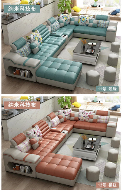 Living Room Minimalist Sofa Sectional Luxury Modern Home Sofa Lazy Comfortable Canape Salon De Luxe Furniture Accessories