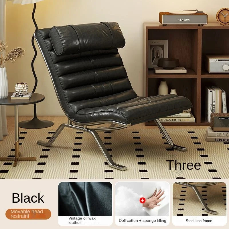 Sofa Chair Minimalist Light Luxury Senior Sense Of Living Room Antique Style Designer Sofa Chair Lazy Leisure Lounge Chair