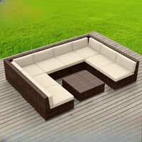 Outdoor courtyard, office building, reception area, sales center, round sofa, outdoor rattan chair, negotiation of large