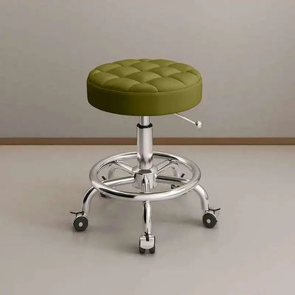 Aesthetic Hairdressing Chair Backrest Simple Rolling Rotating Barber Chair Portable Mocho Cadeira Barber Equipment MQ50BC
