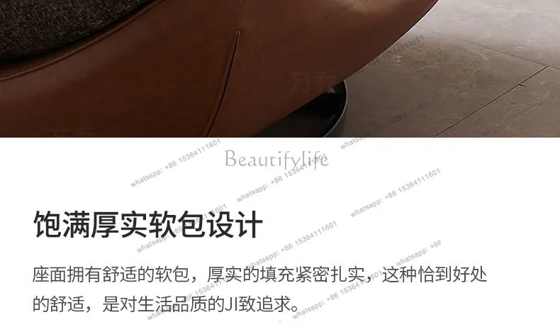 Italian minimalist lazy sofa chair modern simple living room bedroom home balcony swivel chair