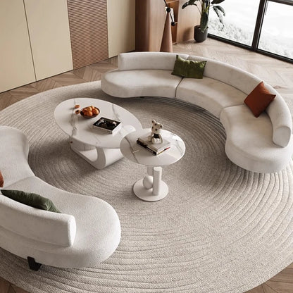 Nordic Light Luxury Curved Sofa Living Room Modern Simple Creative Comfortable Aesthetics Sofa Unusual Leisure Muebles Furniture
