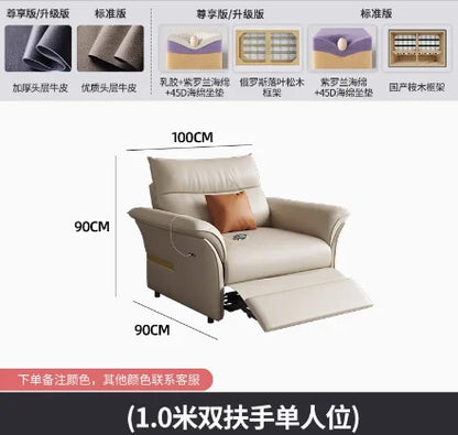 HHhot Sale Electric Beige Living Room Sofa Armrest Modern Luxury Living Room Sofas Recliner Sleeper Home Furniture