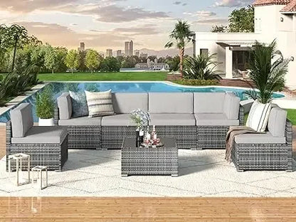 Patio Furniture Set Outdoor Conversation Set Sofa Garden