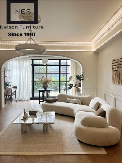 Aesthetics Designer Sofa Unusual Light Luxury Adult Trendy Room Decor Sofas Curved Lounge Comfortable Muebles Home Furniture