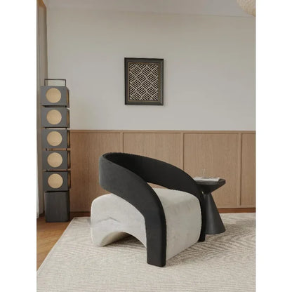 Best-selling Single Chair Living Room Single Sofa Leisure Chair Light Luxury Curved Balcony Chair Small Apartment