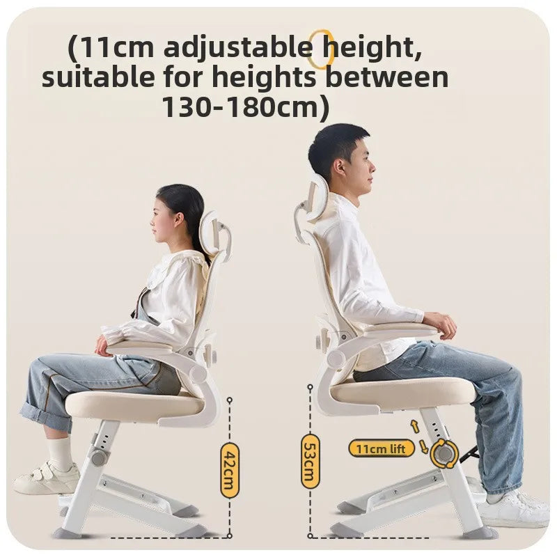 New model Durable Office Study Chair Computer Chair Household Desk Chair Student Writing Chair Waist Protection Ergonomic Chair