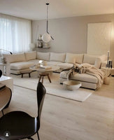Minimalist Multi-Seat Leather Sectional Sofa Combination Modern Simple Living Room Sofas First Layer Cowhide L Shade Sofa Set