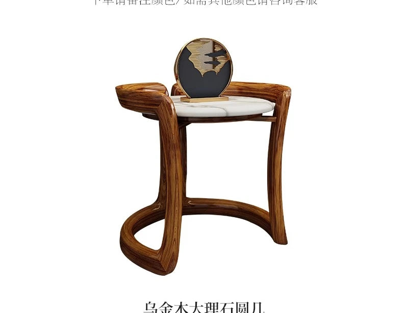 TQQ new Chinese ebony sofa villa large flat solid wood sofa high-end living room furniture leather sofa