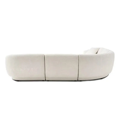 Italian light luxury cream style fabric sofa small apartment living room corner sofa new apartment