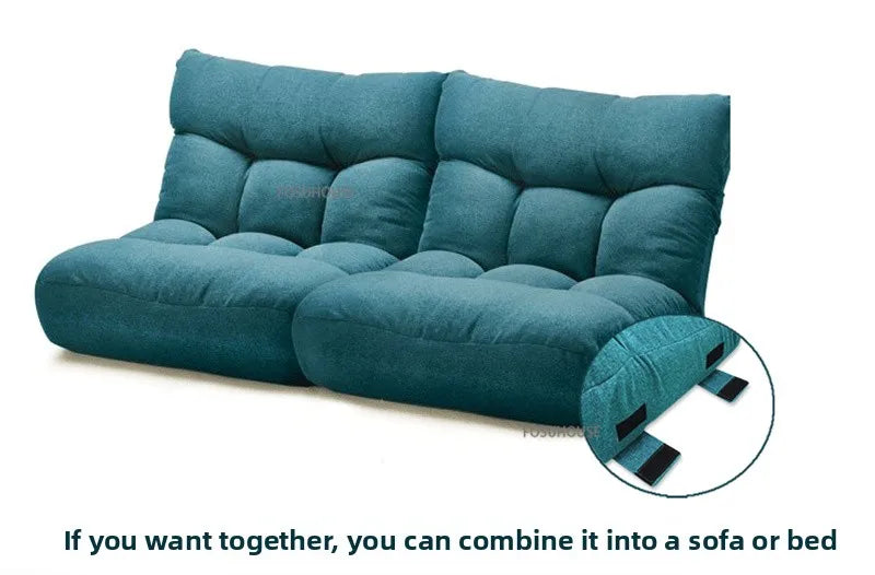 Creative Lying and Sleeping Living Room Sofa Japanese Tatami Bedroom Lazy Sofa Folding Backrest Lounge Chair Home Floor Chair