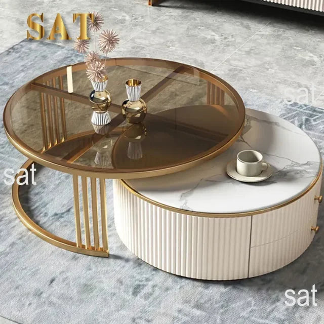 l # Great Furniture New Arrival Living Room Modern Design Marble Coffee Table