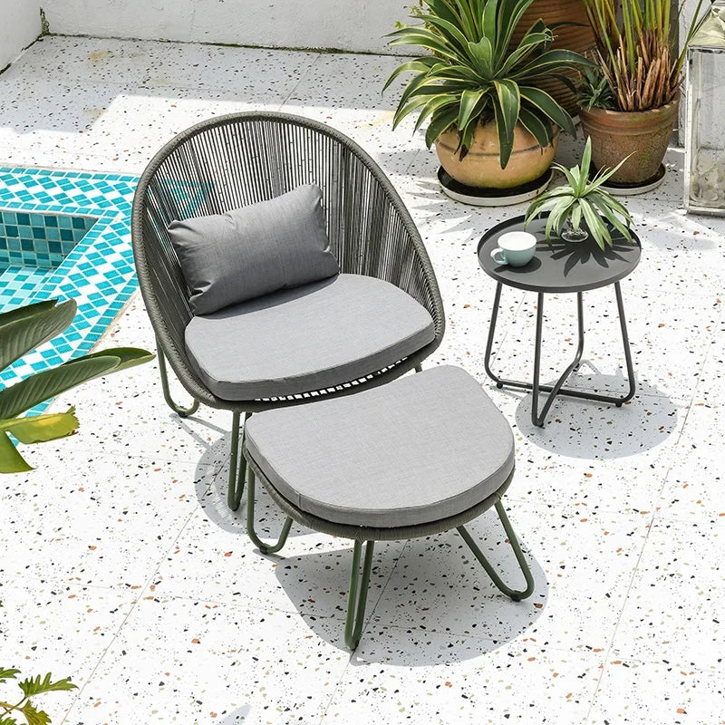 #Modern Aluminum Waterproof  Furniture Comfortable Outdoor Leisure Chair for Hotel Villa Garden from Factory Supply#