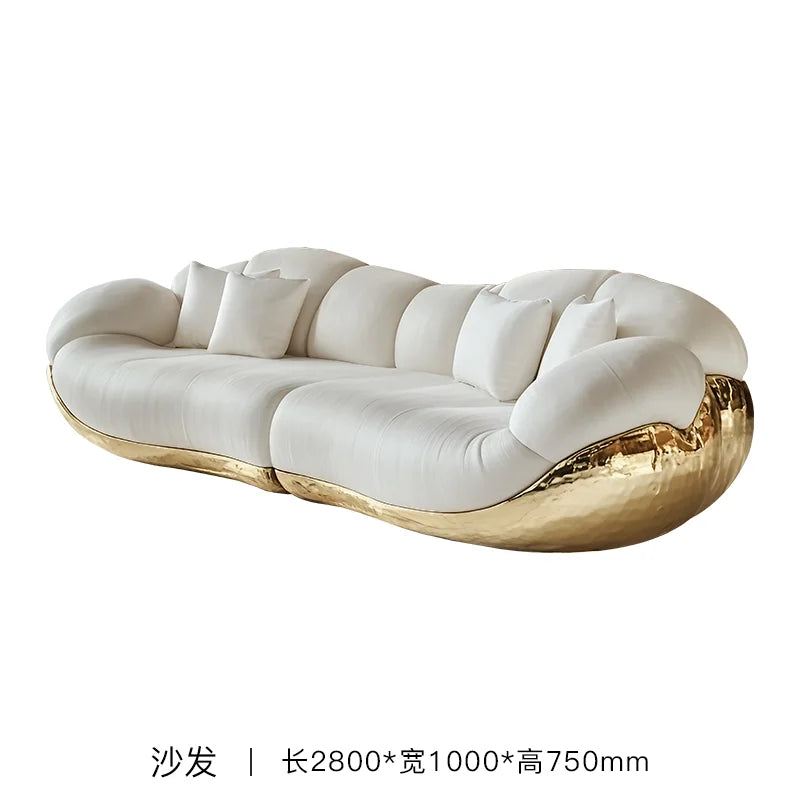Learning Sofa Villa Italian Light Luxury Furniture High Luxury International Pavilion