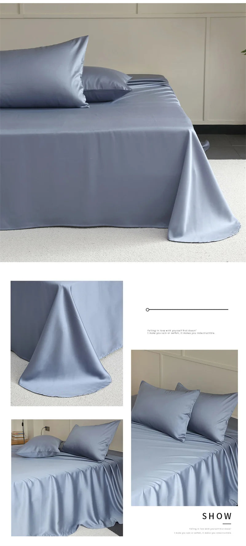 1PC Mulberry Silk Flat Sheet Luxury Smooth Bed Sheets Top Sheet Single Double King Queen Size Couple Bed Linen Soft Bedspreads