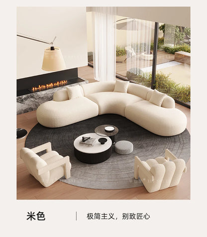 Hotel Curved Sofa Designer Leisure High Quality Hallway Aesthetics Modern Balcony Sofas Leisure Gaming Muebles Home Furniture