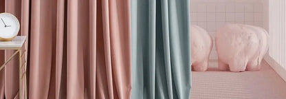 Luxury Nordic Minimalist Blackout Velvet Curtains for Bedroom Living Room Orange Home Decor Custom Tulle and Valance