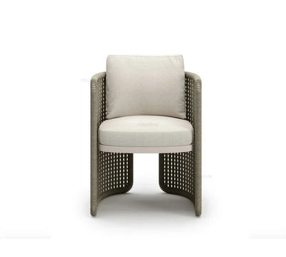 Luxury Rattan Outdoor Sofas Retro Garden Furniture Leisure Home Balcony Patio Set Nordic Rainproof and Sunproof Rope Sofa Chair
