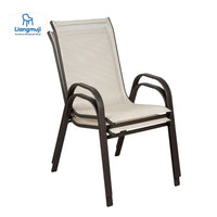 Hot Sell Cheap Steel Frame Bistro Chair Mesh Garden Chair Outdoor Patio Chairs