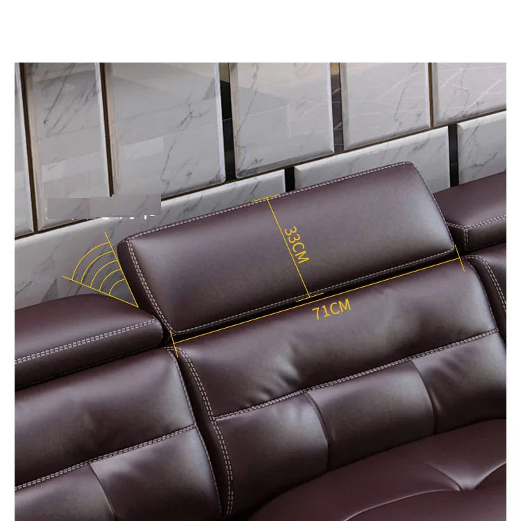 Contemporary Genuine Leather Sectional Sofa Sets Luxury Living Room Furniture for Home and Hotel Modern Design