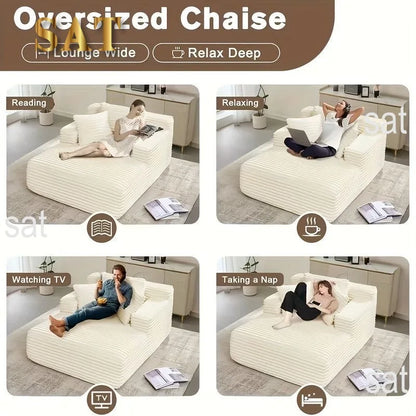 !@Wholesale Modular Sectional Sofa One Big Seat Compressed Sofa Bed Sleeper with Memory Foam Chenille Cover for Living Room
