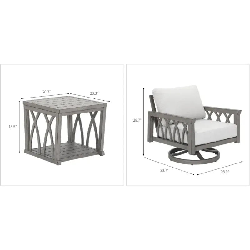 Patio Furniture Outdoor Set Table and Chair Garden Furniture Sets Sofas Balcony Furnitures Garden Seating Area Lounge Living
