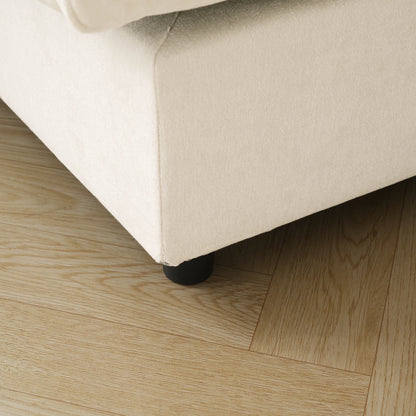 Sdorens Sectional Sofas for Living Room Modern Cloud Couch Chenille U-shaped Modular Sectional Sofa with Reversible Ottomans