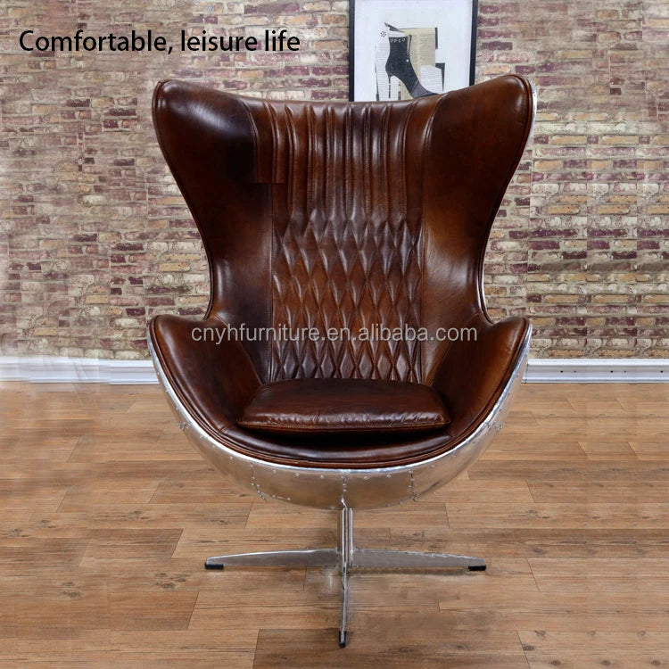 Custom Popular Living Room Home Leisure Luxury Single Seater Living Room Office Leather Chairs for Living Room Furniture
