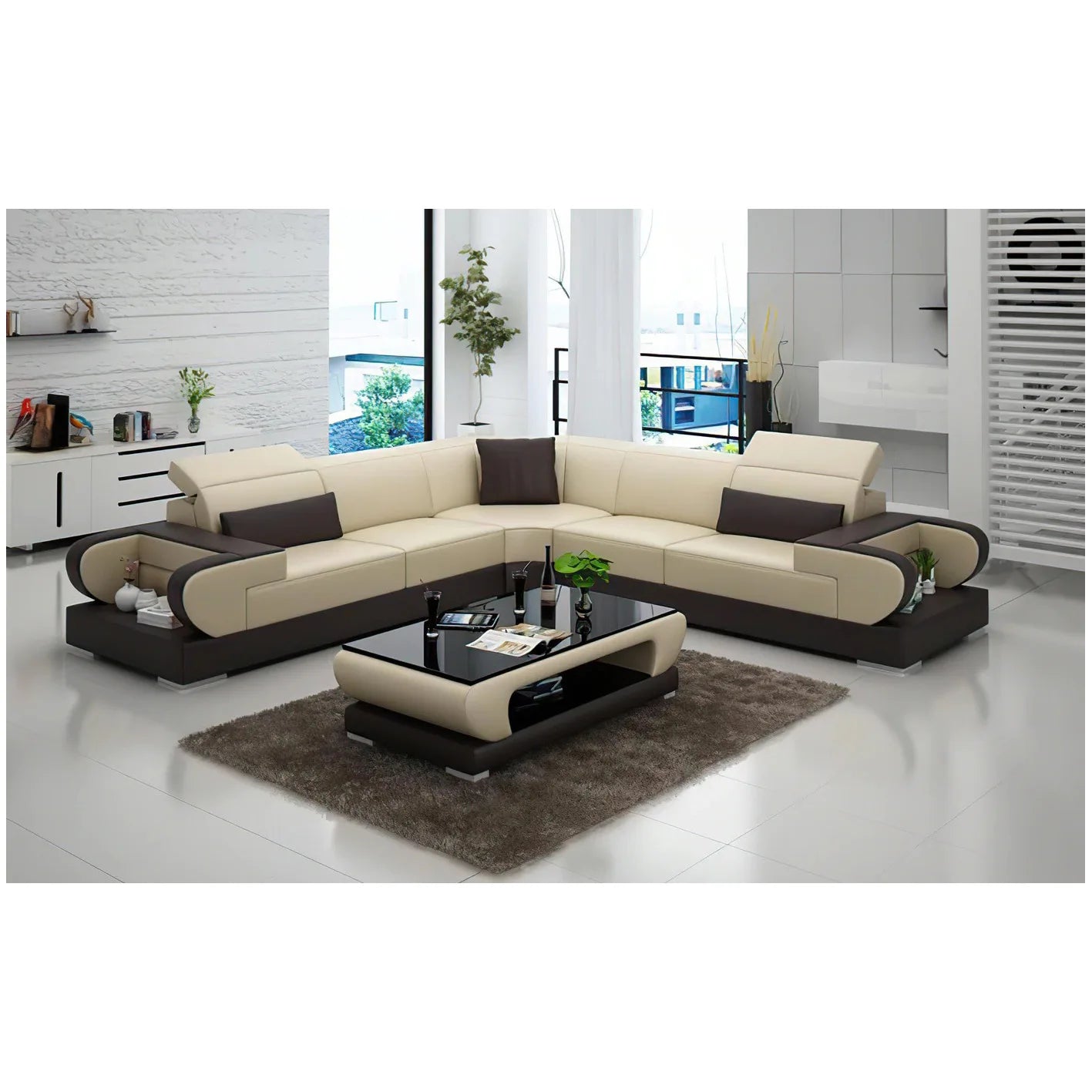 Modern simple multi-functional sofa living room comfortable sofa combination
