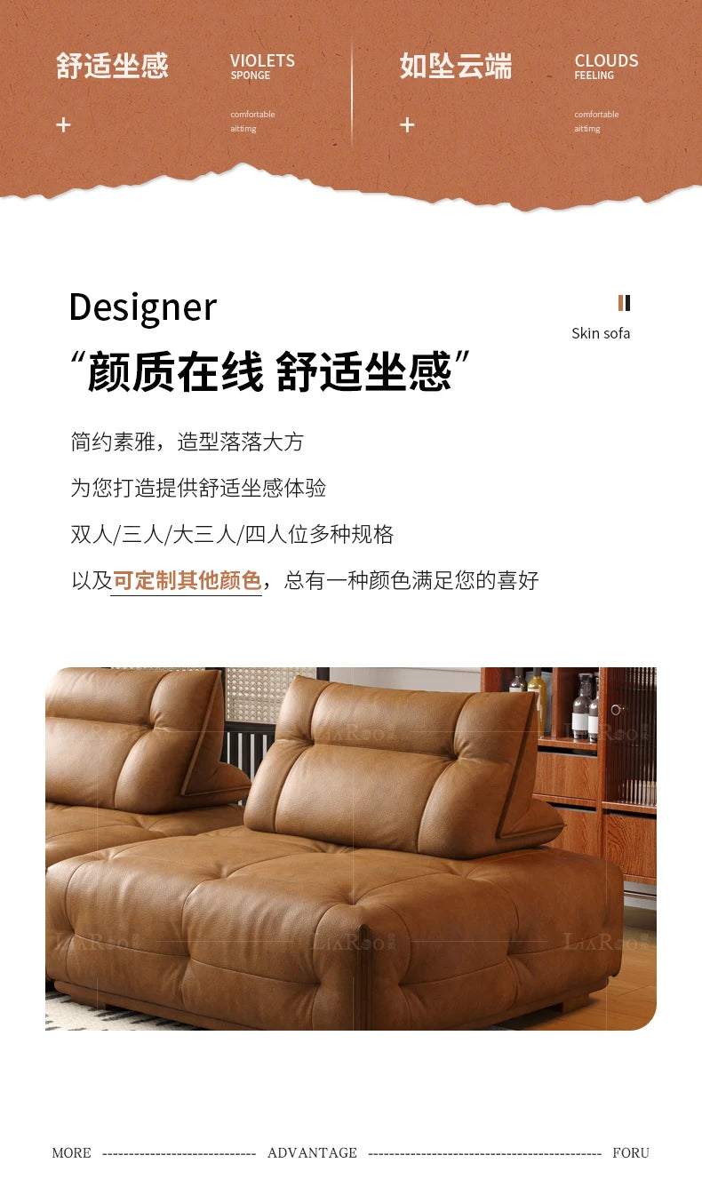 Adults Sleep Living Room Couch European Brown Villa Modular Corner Sectional Sofa Double Lounge Leather Canape Salon Furniture