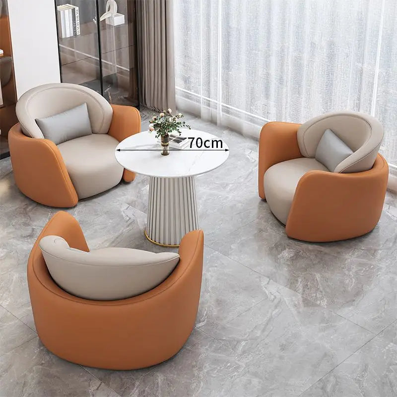 Light luxury hotel beauty salon meeting sofa coffee table combination rest area reception area sales office sofa negotiation