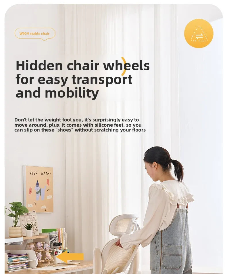 New model Durable Office Study Chair Computer Chair Household Desk Chair Student Writing Chair Waist Protection Ergonomic Chair