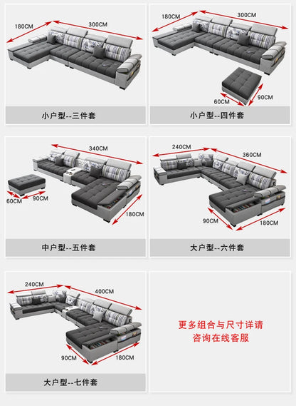 Sectional Living Room Sofas Lazy Lounge Designer Relax Sofa Multifunction Reclining Canape Salon De Luxe House Accessories