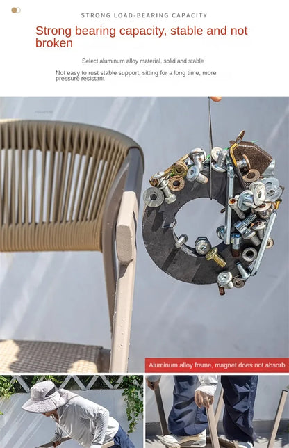 Outdoor Garden Furniture Sets Waterproof Open-air Balcony Aluminum Alloy Chair Outdoor Furniture Sets Courtyard Table and Chair
