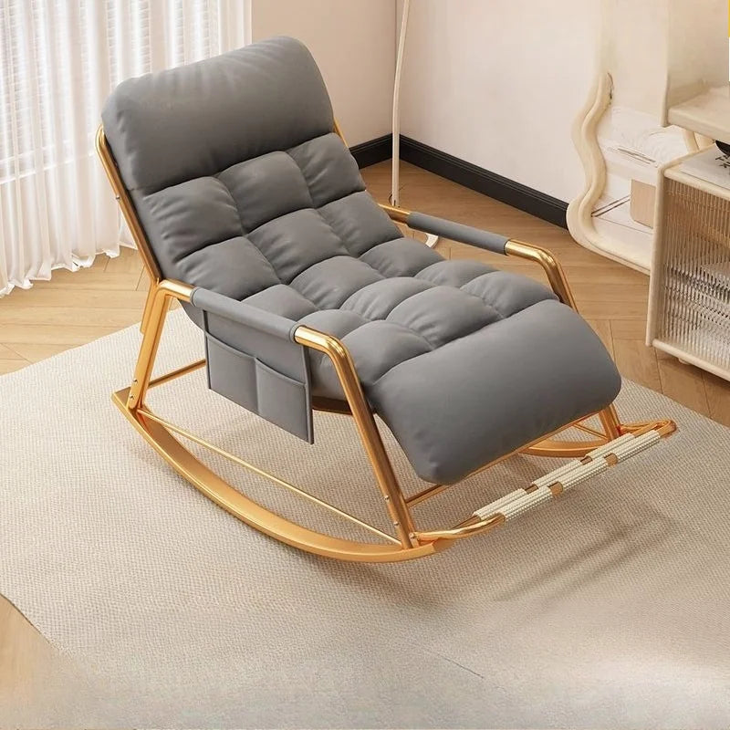 Recliner Rocking Chair Sitting and Sleeping Dual-purpose  Lunch Break Chair Balcony Home Leisure Lazy Sofa Chair Ergonomic