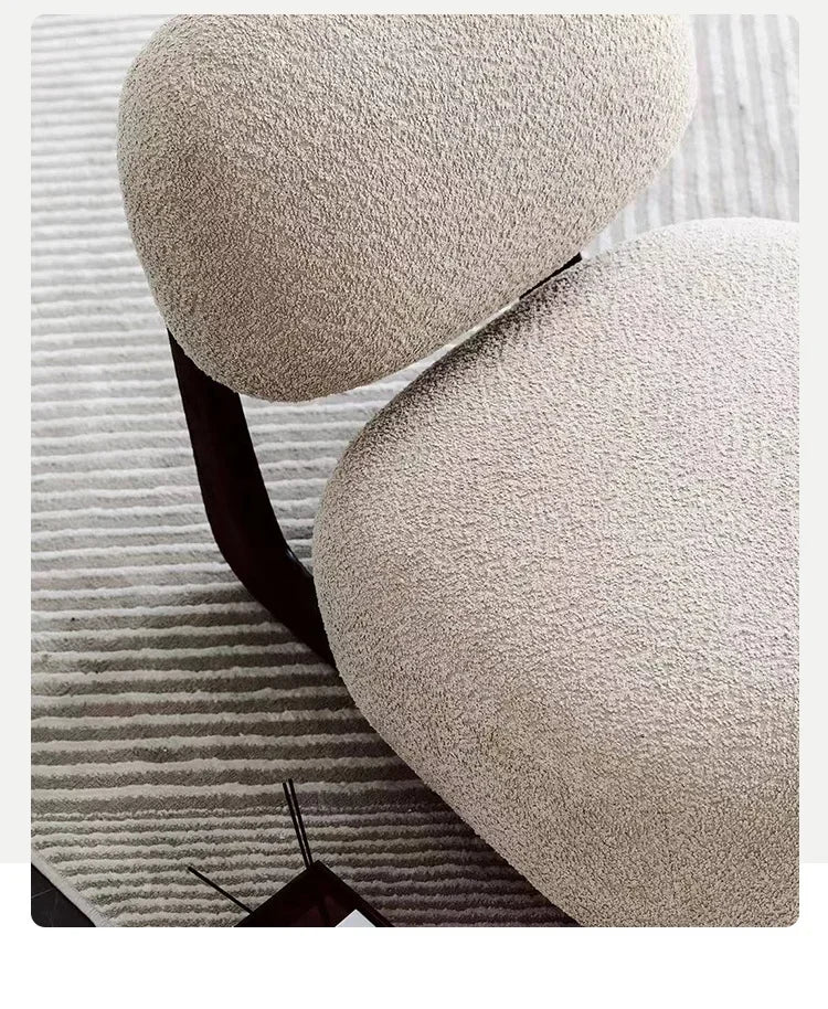 Beautiful single sofa chair solid wood simple floor Slacker children internet celebrity