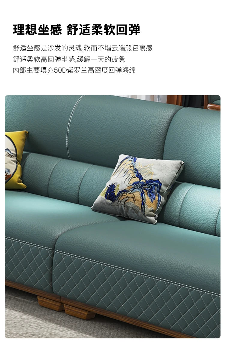 Aesthetic Nordic Living Room Sofas Pouf Leather Minimalist Modern Living Room Sofas Lounge Koltuk Takımı Postmodern Furniture