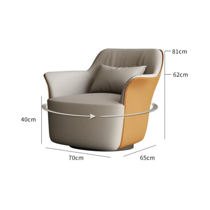 Italian style, light luxury, sofa chair, business, reception, rotating