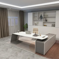 Minimalist Luxury High-end Designer Office Desk Fashionable High-end Modern Simple European Aesthetic Scrivania Trendy Furniture