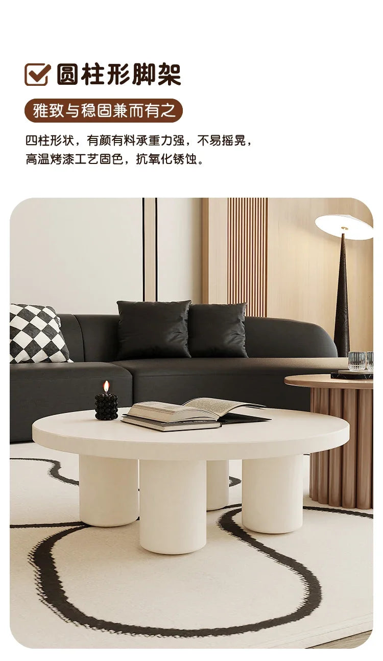 Table d'appoint minimaliste esthétique en bois blanc, ronde, petite Table basse Simple, Design moderne, meubles auxiliaires pour la maison
